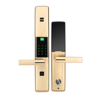 滑盖四合一锁 家用密码锁 刷卡锁 防盗门智能电子门锁 指纹密码锁