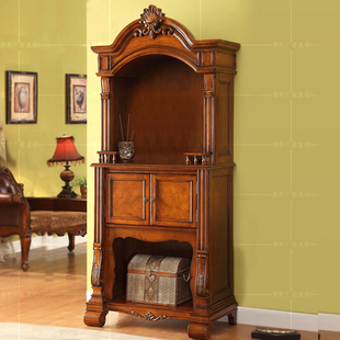 现货美式实木佛龛立柜实木神台柜佛柜供桌财神拜神台欧式观音佛龛