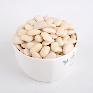集粮铺 有机芸豆白蚕豆大白豆雪豆 绿色杂粮优质白芸豆 大白豆子