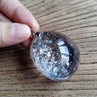 剔透超闪 绝美巴西天然蓝草莓晶大吊坠 上等品相