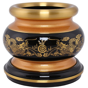 摇铃 泓福善缘 新品 佛具 纯铜香炉 摇铃 香薰炉 宝红直边座双耳心经
