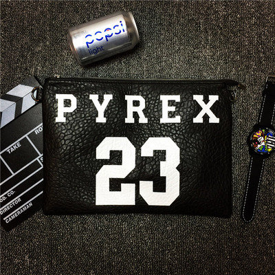 2015新款热卖潮男pyrex 23信封包手拿包皮包公文包时尚手提包情侣