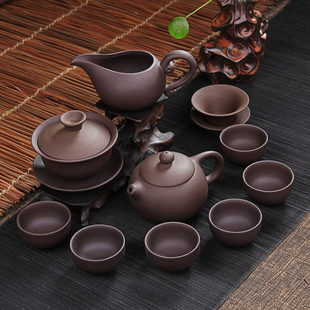 原矿紫砂 特价促销正品西施石瓢茶壶茶杯 整套紫砂功夫茶具套装