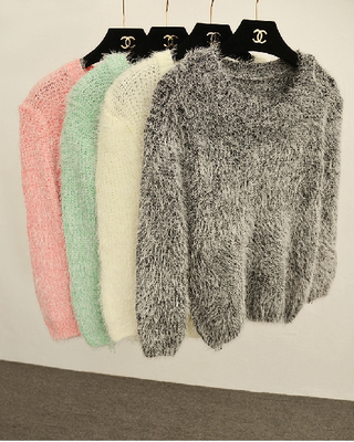 糖果毛茸茸毛衣/糖果毛茸茸毛衣价格,图片,品牌,搭配_淘粉吧