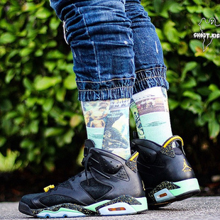 香港代购aj6 乔6 篮球鞋 毒液绿 巴西世界杯688446-020