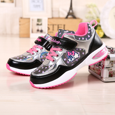 巴布豆童鞋女童鞋2015年秋冬新款儿童运动鞋休闲跑步鞋防滑女鞋子