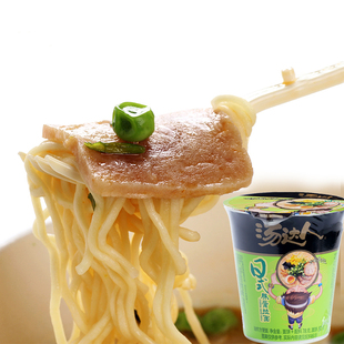 统一汤达人日式豚骨拉面桶装78g 休闲零食品 豚骨汤味方便面泡面
