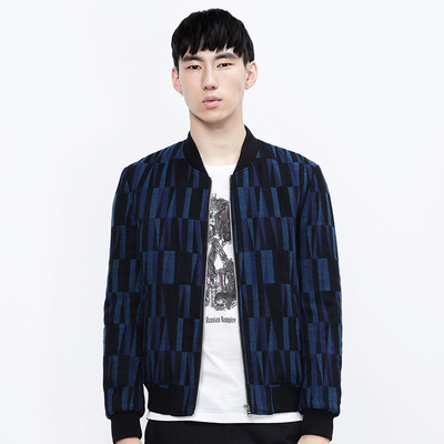 古着vintage潮流时尚冬装复古立领ined皮绒保暖御寒棉衣夹克*5138