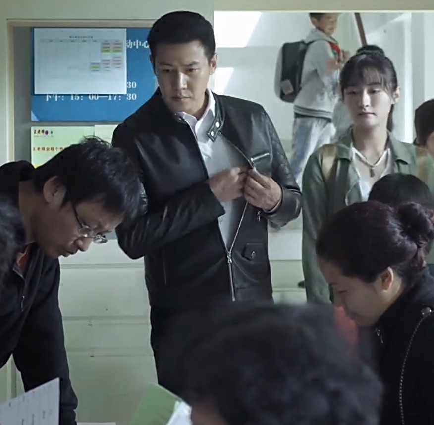 人民的名义侯亮平陆毅同款皮衣黑色夹克外套衣服修身吴刚李达康男