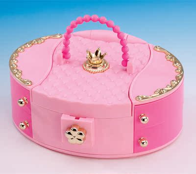 包邮 甜甜屋 芭比娃娃礼盒套装 化妆盒 女孩生日圣诞节礼物 玩具