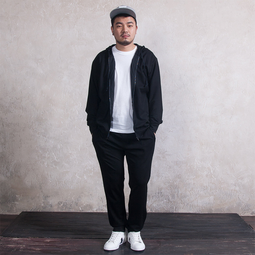 maxhung大码男装轻奢弹力面料加肥加大卫衣外套胖子男裤套装