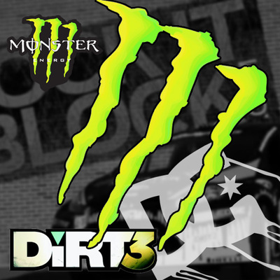 卡阿特 鬼爪 kenblock dc 爪印 monster 车贴 摩托车贴