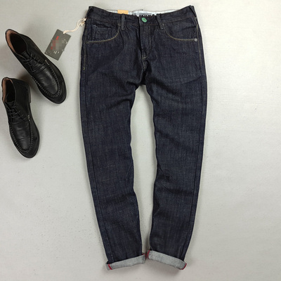 原色已脱浆 修身裁剪 小脚牛仔裤 男士养牛必备单品哦!牛仔长裤