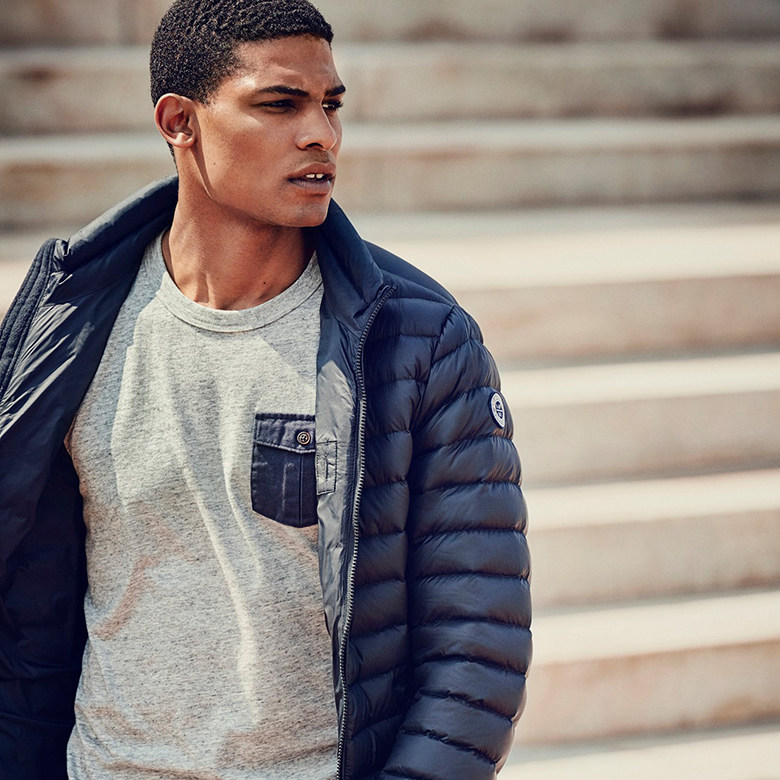 美国正品代购 abercrombie fitch 男士羽绒服无帽款 af羽绒服多色