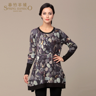 2015春竹羊绒衫新款