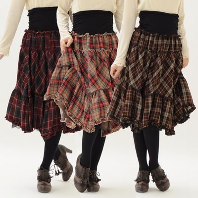 苏格兰格纹短裙