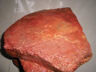 青州红丝石黑山红丝砚石料原石22*20*6cm