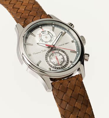 25人肉西班牙代购 massimodutti男1月编织可替换带手表1689199