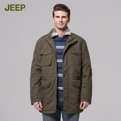 jeep/吉普專櫃正品男裝2014男士純棉棉外套jw11wj236棉服 大碼