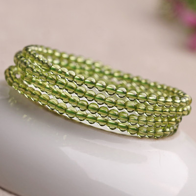 橄榄绿水晶石手链