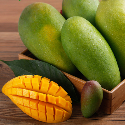 泰国进口金腰芒果5斤 黄金色肉质细腻 现摘现发