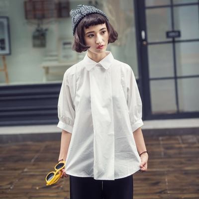 韩国短袖白衬衫/韩国短袖白衬衫价格,图片,品牌,搭配_淘粉吧