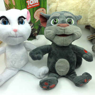 美国名牌会说话的金杰猫ginger汤姆tom录音玩具电动超萌毛绒公仔