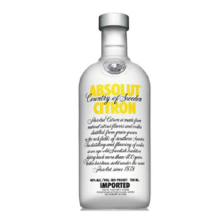 柠檬 瑞典伏特加柠檬absolut绝对伏特加柠檬味 进口洋酒