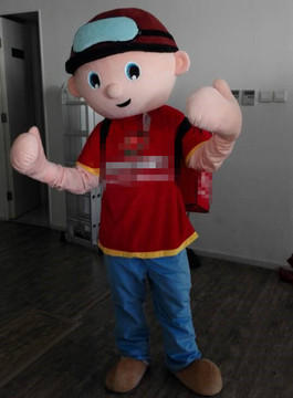 稻草人卡通 卡通人偶服装肯德基必胜客披萨小男孩行走人穿公仔广告