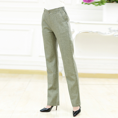 唯品会女装京东商城中年女裤子妈妈外穿秋裤显瘦休闲长裤40-50岁