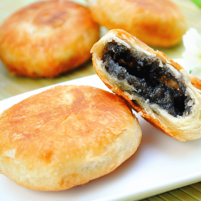 金华特产素饼烧饼芝麻甜味饼薄饼软香酥饼400克糕点零食批发包邮