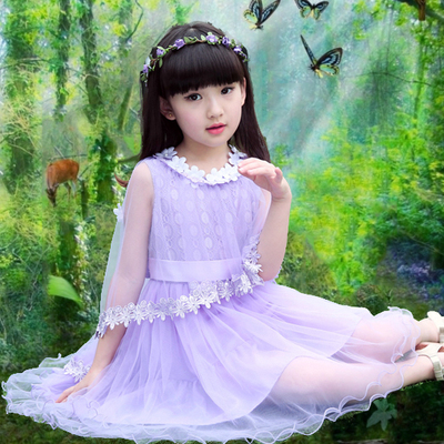 2015童装夏装4大童5女童15连衣裙子13儿童小女孩公主裙12宝宝10岁