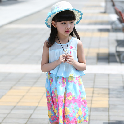 童装夏装2015新款儿童裙子女童连衣裙夏15女大童公主裙夏季小女孩