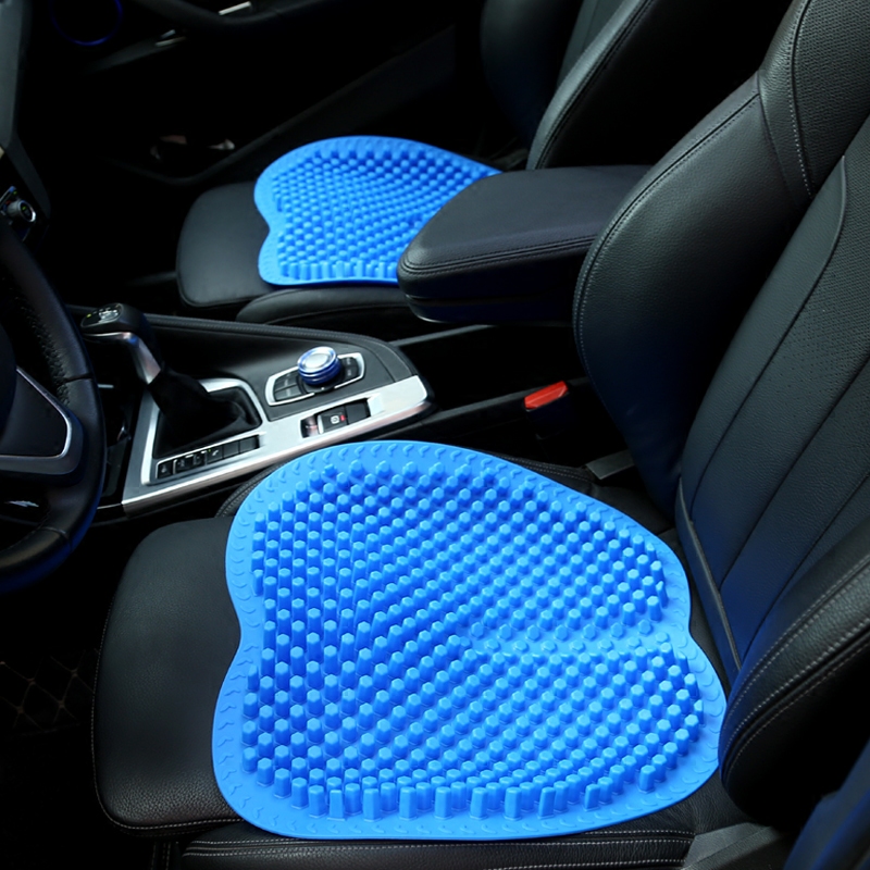 魔界夏季汽车硅胶坐垫单片无靠背免捆绑通风座垫通用凉垫吹风透气