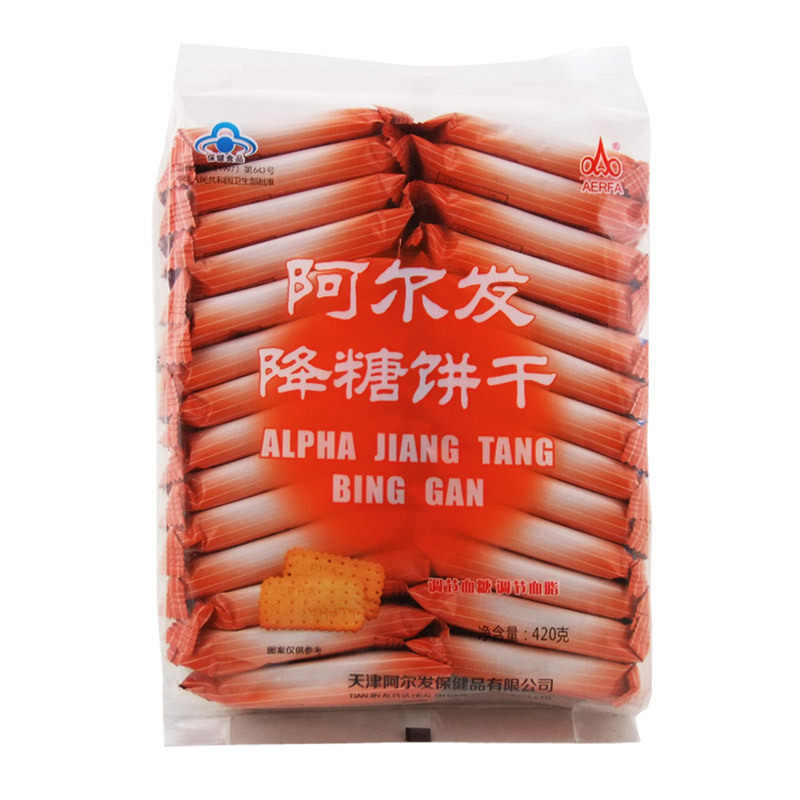 aerfa/阿尔法 阿尔发降糖饼干 420g/袋