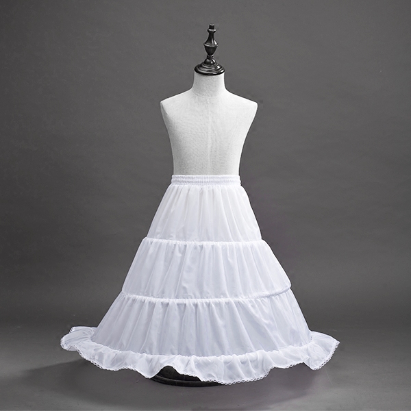 女童蓬蓬长裙子裙撑儿童公主礼服裙撑小女孩花童裙撑婚纱钢圈撑裙