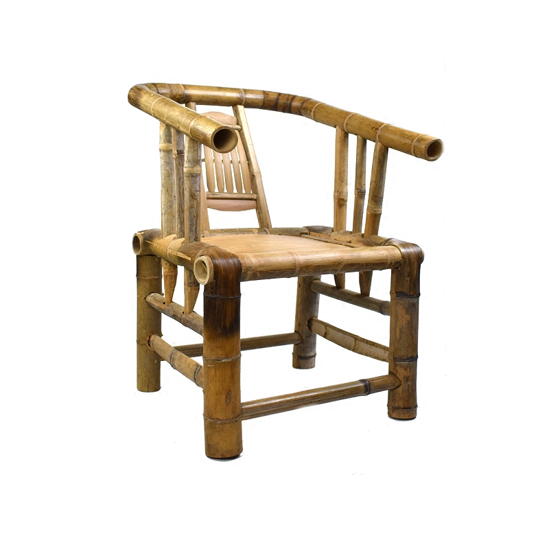 竹制靠背椅成人餐椅家用竹凳子老人椅复古休闲手小椅子凉椅竹椅子