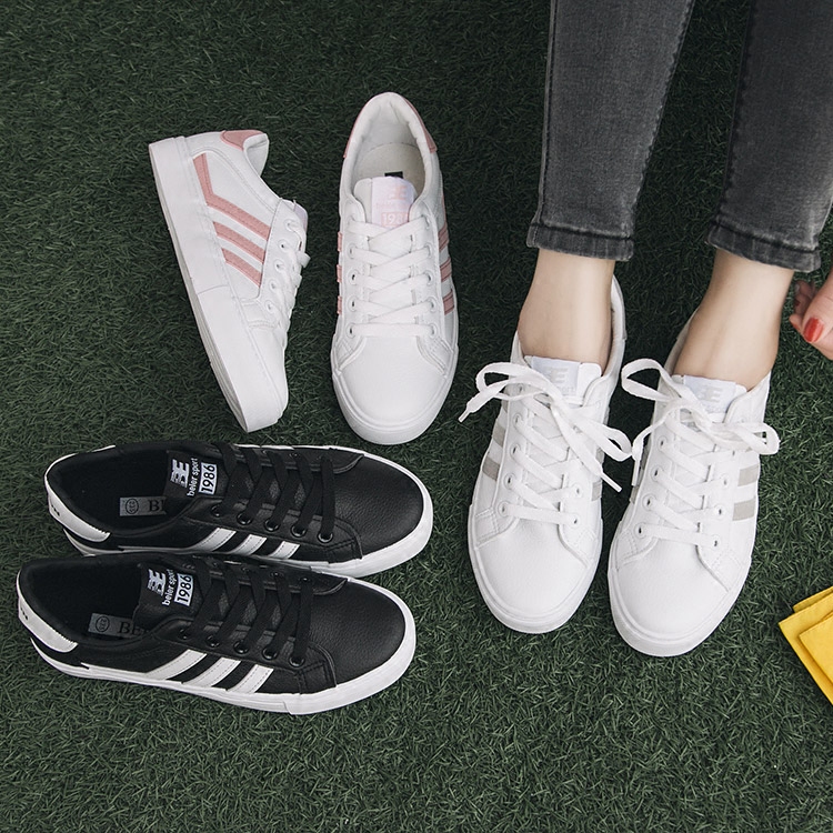 系带韩版百搭平底学生白色板鞋休闲女鞋学院风帆布鞋,小茗同学大卖铺