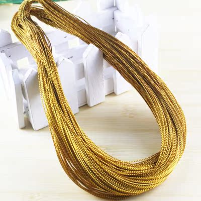 金丝线银丝线所带绳挂吊牌线diy封口扎丝 窜窗帘珠子线金丝手链绳
