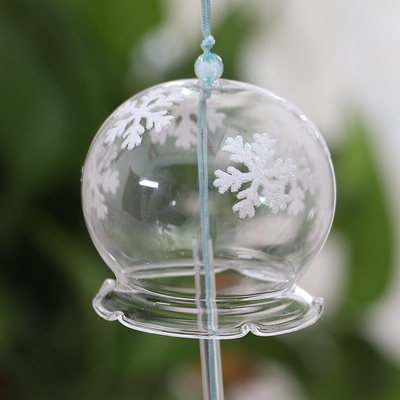 玻璃风铃挂饰创意日式和风樱花女生卧室手工透明家居挂件生日礼物