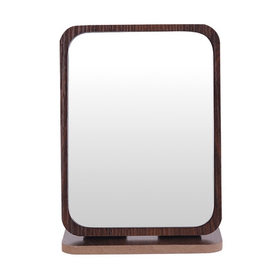 镜子创意宿舍高清随身化妆镜折叠简约书桌公主镜大号无框台式方镜