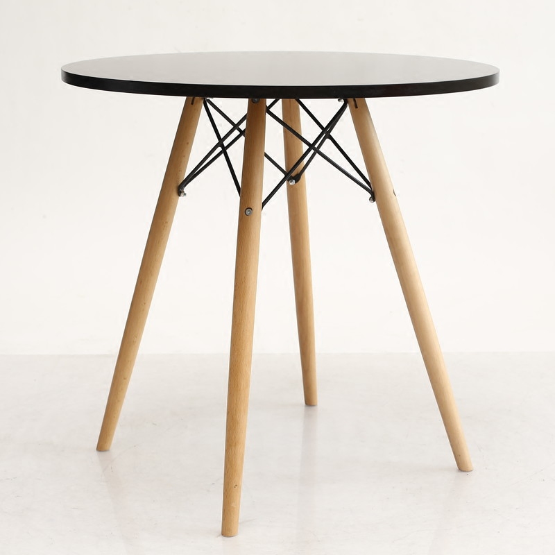 伊姆斯小圆桌咖啡桌休闲桌椅组合 餐桌家用北欧简约洽谈方桌子